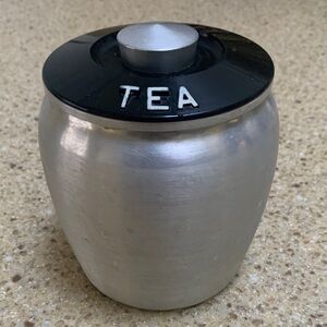 Vintage Kromex Aluminum Tea Cannoster